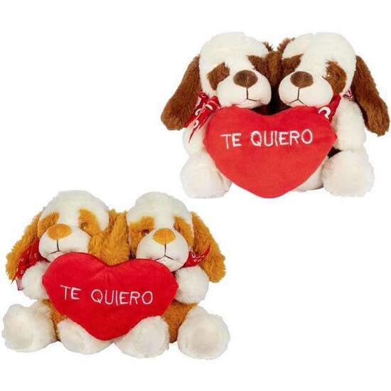 PELUCHE PAREJA PERROS NUEVO ENAMORADOS 18 CM. - MODELOS SURTIDOS image 2