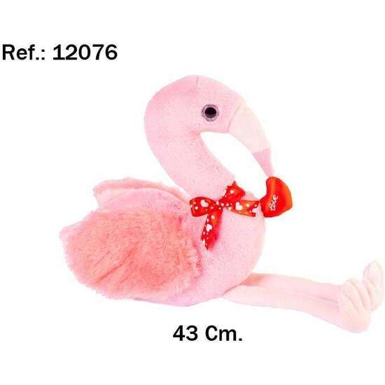 PELUCHE FLAMENCO CORAZON LOVE 43CM. image 1