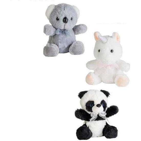 PELUCHE PANDA, KOALA Y UNICORNIO 21CM. - MODELOS SURTIDOS image 0