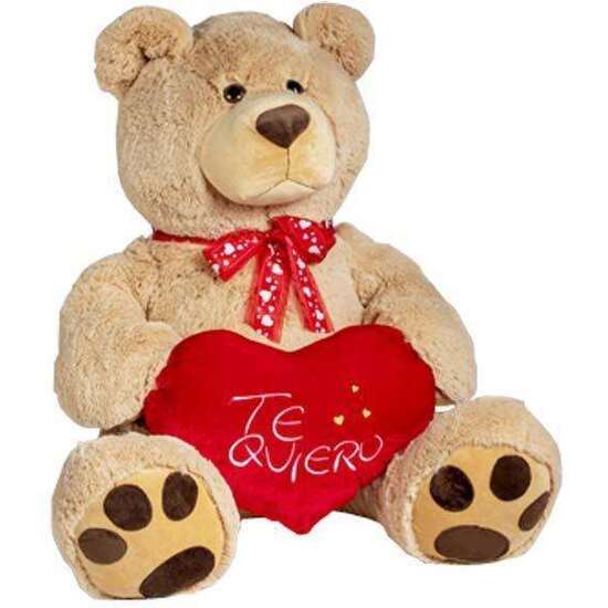 PELUCHE OSO MARRON CORAZON TE QUIERO 95 CM. image 0