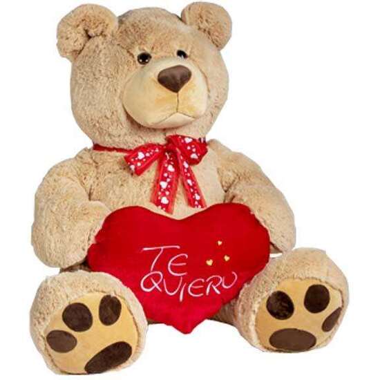 PELUCHE OSO MARRON CORAZON TE QUIERO 95 CM. image 3