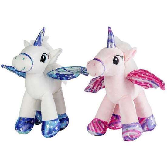 PELUCHE UNICORNIO 30 CM. 2 COLORES SURTIDOS - MODELOS SURTIDOS image 0