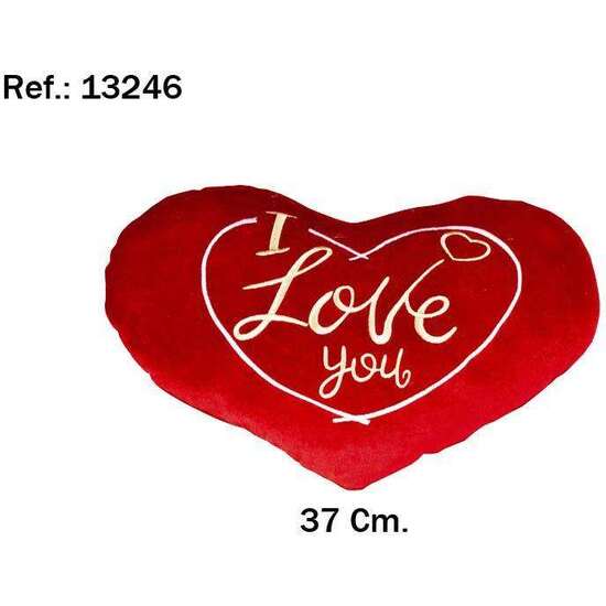 PELUCHE CORAZON I LOVE YOU DORADO 37 CM. image 1