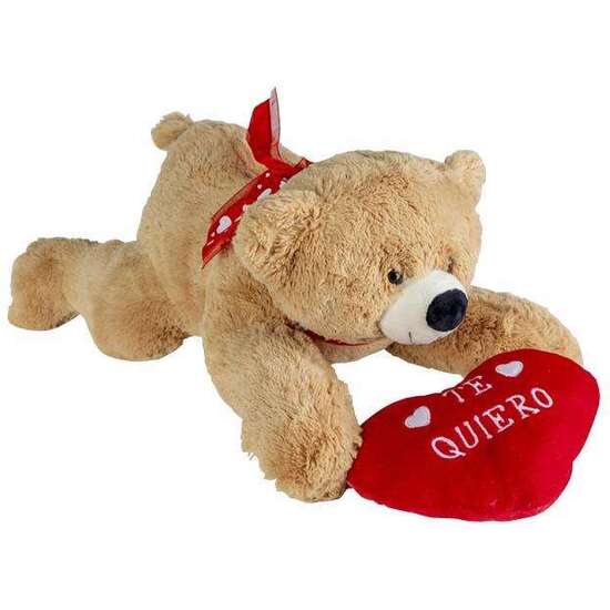 PELUCHE OSO ACOSTADO CORAZON TE QUIERO 50 CM. image 2