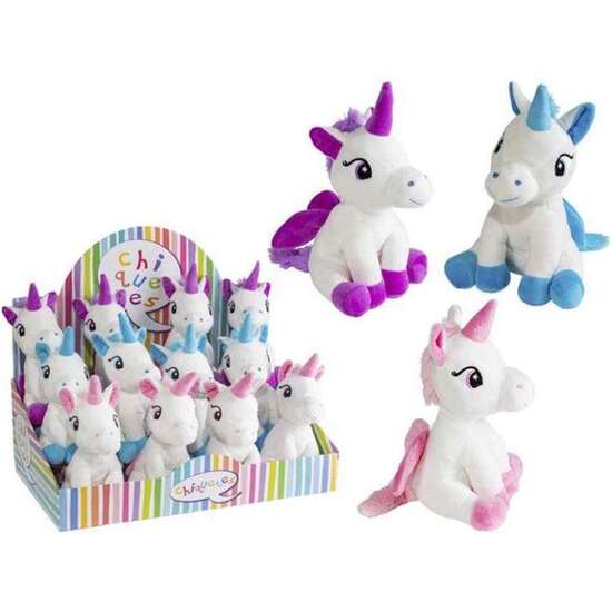 PELUCHE UNICORNIOS 21 CM. 3 MODELOS SURTIDOS (EXP 12 PIEZAS) image 0