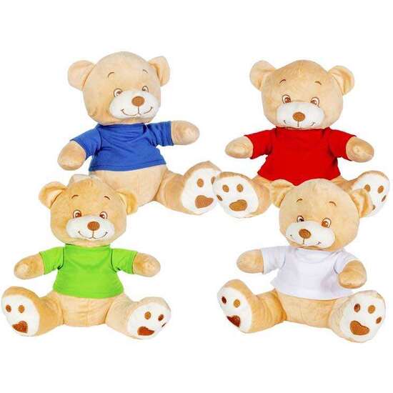 PELUCHE OSO CAMISETA 25 CM. - MODELOS SURTIDOS image 0