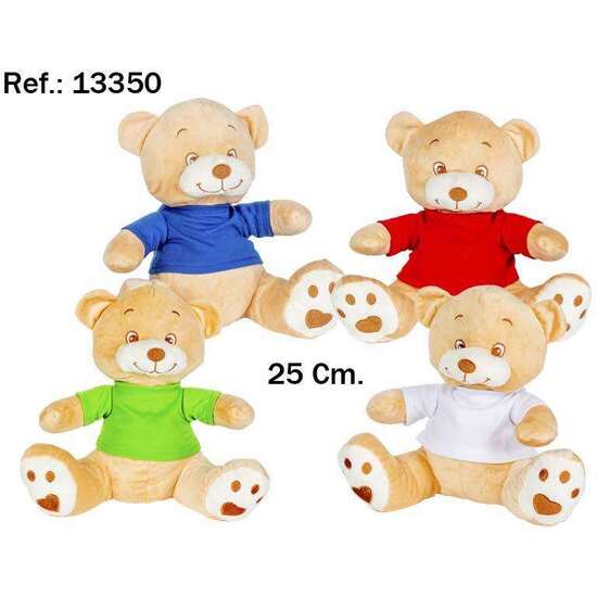 PELUCHE OSO CAMISETA 25 CM. - MODELOS SURTIDOS image 1