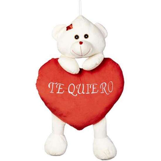 PELUCHE OSO CORAZON PIERNAS COLGANTE TE QUIERO 51CM. image 2