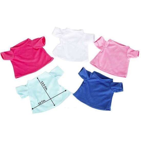 CAMISETA PEQUEÑA 5 COLORES 13 CM - MODELOS SURTIDOS image 1