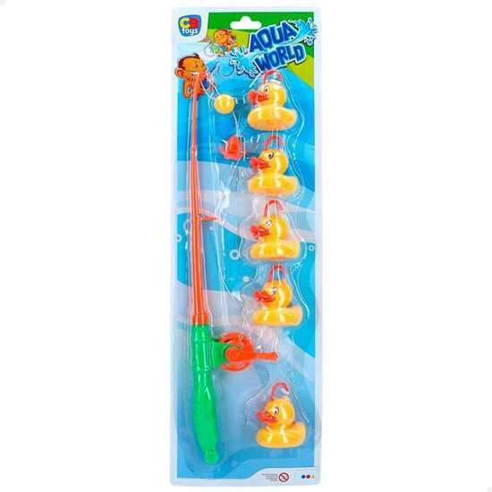 JUEGO DE PESCA AQUA WORLD CON CAÑA Y 5 PATITOS EN BLISTER image 0
