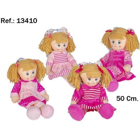PELUCHE MUÑECA CORAL 50 CM. - MODELOS SURTIDOS image 1