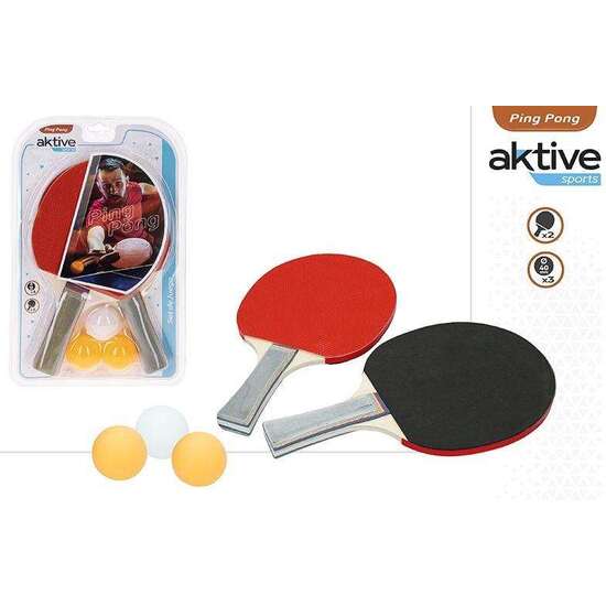 PALAS DE PING PONG . INCLUYE2 PALAS Y PELOTAS 20,5X4,5X3,2CM image 2