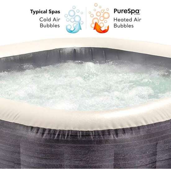 JACUZZI PURESPA BURBUJAS GREYSTONE DELUXE PARA 6 PERSONAS 1098 LITROS 239X239X71 CM image 4