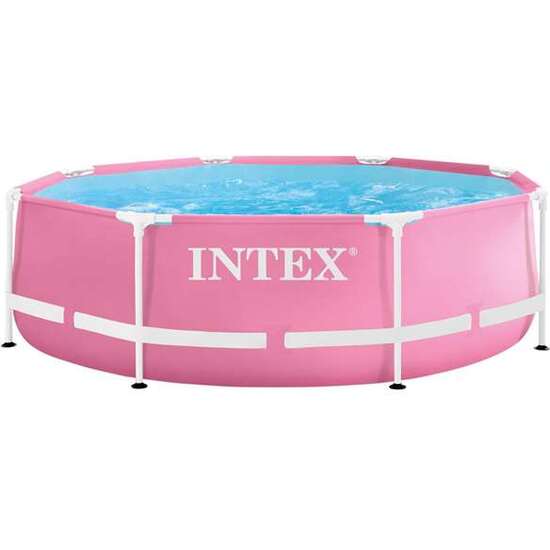 PISCINA METAL FRAME D244X74CM - ROSA image 0