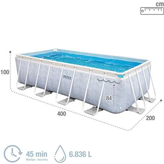 PISCINA CHEVRON PRISM FRAME PREMIUM 400X200X100 CM image 1