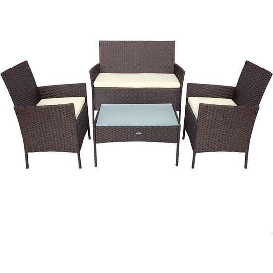 CONJUNTO DE SOFÁ(104X58X84 CM) + 2 SILLONES (57,5X58X84 CM) + MESA (71X41X39 CM) AKTIVE image 0