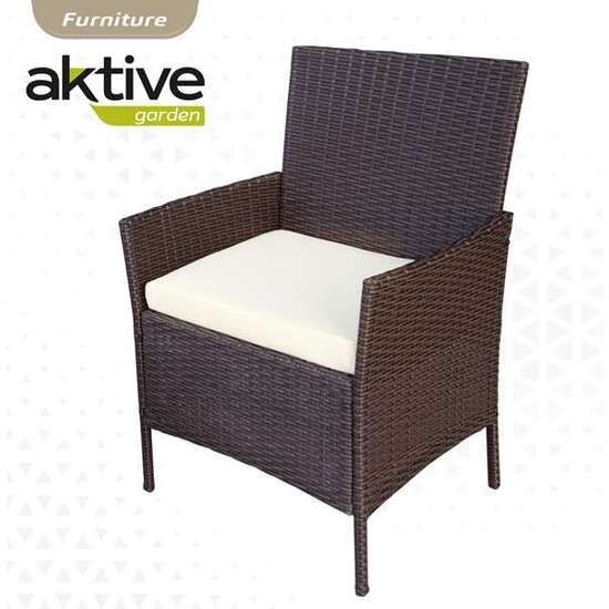 CONJUNTO DE SOFÁ(104X58X84 CM) + 2 SILLONES (57,5X58X84 CM) + MESA (71X41X39 CM) AKTIVE image 2