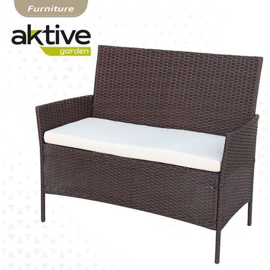 CONJUNTO DE SOFÁ(104X58X84 CM) + 2 SILLONES (57,5X58X84 CM) + MESA (71X41X39 CM) AKTIVE image 4