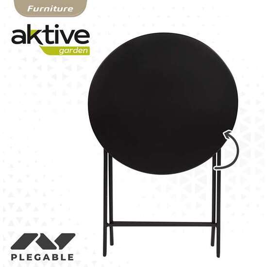 MESA REDONDA PLEGABLE DE METAL AKTIVE 60X70 CM image 3