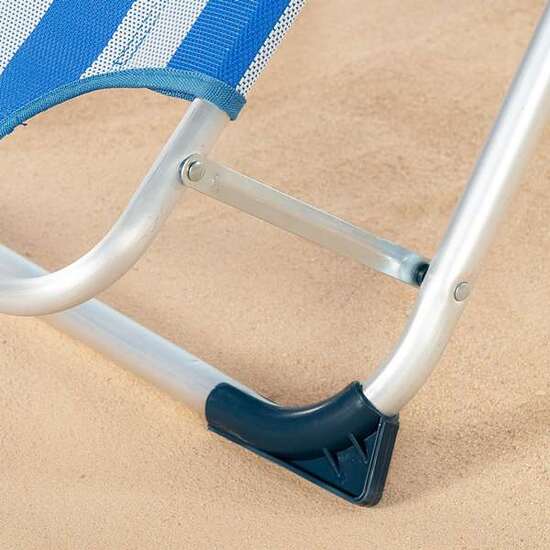 TUMBONA DE PLAYA RECLINABLE ALUMINIO CON COJÍN AKTIVE 153X47X33/75CM image 4