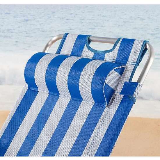 TUMBONA DE PLAYA RECLINABLE ALUMINIO CON COJÍN AKTIVE 153X47X33/75CM image 5