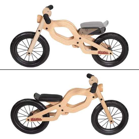 MOTO CORREPASILLOS DE MADERA CLASSIC WOOMAX 12" 92X39X47 CM image 1