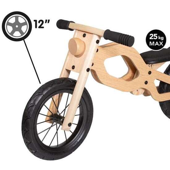 MOTO CORREPASILLOS DE MADERA CLASSIC WOOMAX 12" 92X39X47 CM image 2