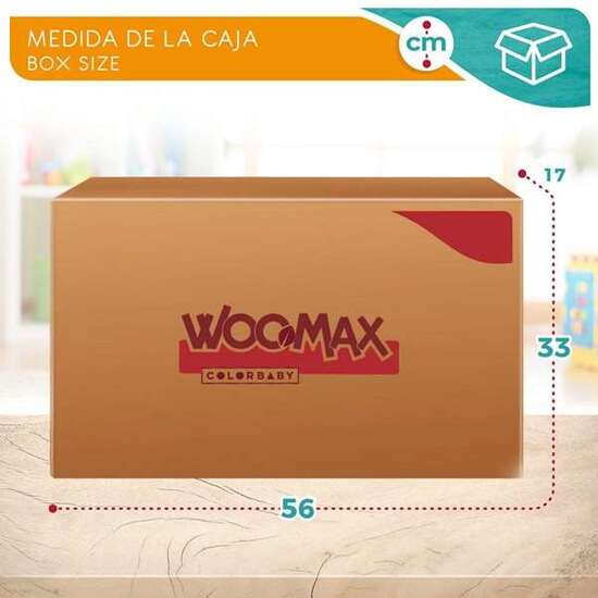 MOTO CORREPASILLOS DE MADERA VACA WOOMAX 12" 85X37X53 CM image 2