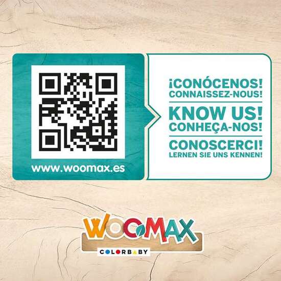 MOTO CORREPASILLOS DE MADERA VACA WOOMAX 12" 85X37X53 CM image 3