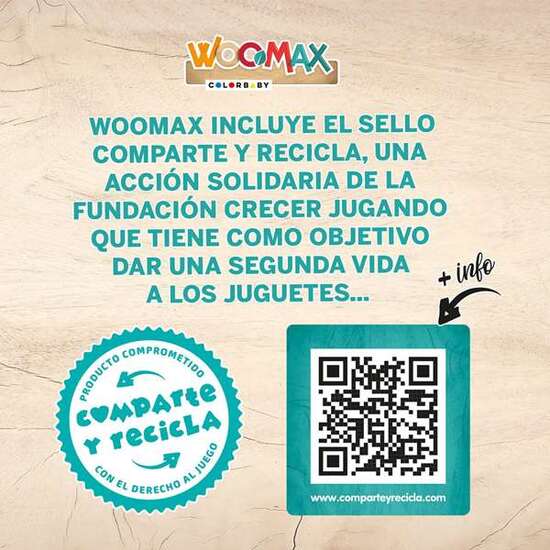 MOTO CORREPASILLOS DE MADERA VACA WOOMAX 12" 85X37X53 CM image 4