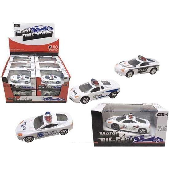 COCHE DE METAL POLICE ESCALA 1:50 - MODELOS SURTIDOS image 0