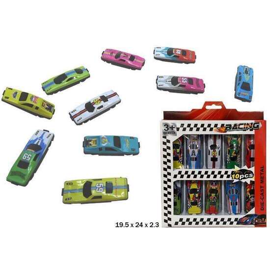 COCHES DE METAL 10 UNIDADES EN CAJA 19,5X24X2,3 CM image 0