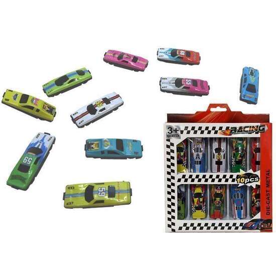 COCHES DE METAL 10 UNIDADES EN CAJA 19,5X24X2,3 CM image 2