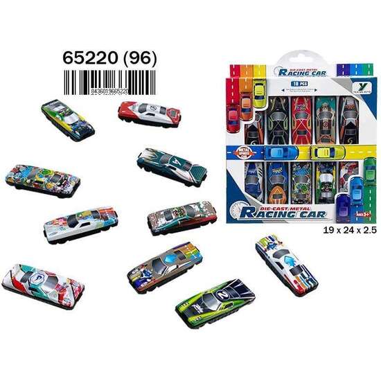 COCHES DE METAL 10 UNIDADES EN CAJA 19,5X24X2,3 CM image 3