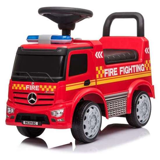 MERCEDES TRUCK ACTROS FIREMEN - CON SONIDOS 1 A 3 AÑOS- PESO MAX 25 KG image 0