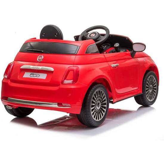 COCHE FIAT 500 ROJO CON CONTROL REMOTO Y MP3 BATERIA 6V 4,5 AH -MOTOR 30 W image 1