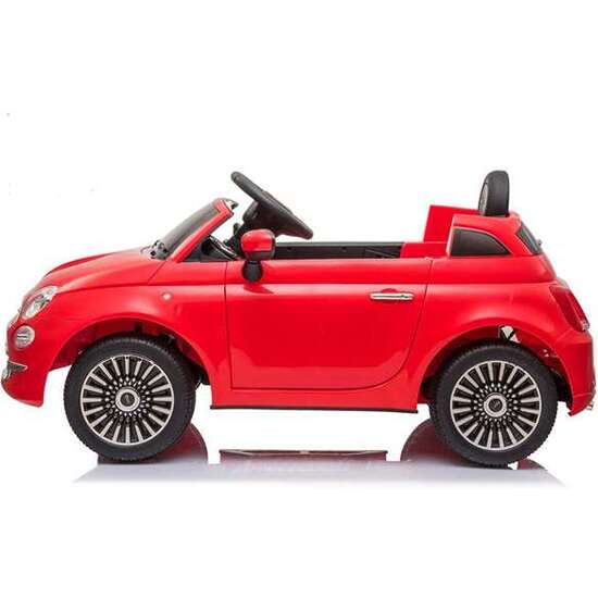 COCHE FIAT 500 ROJO CON CONTROL REMOTO Y MP3 BATERIA 6V 4,5 AH -MOTOR 30 W image 4