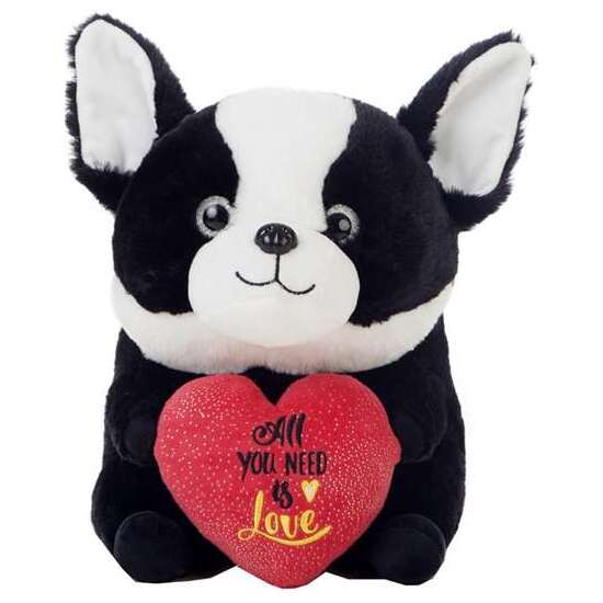 PELUCHE PERRITO BOLI CORAZÓN 35CM_3 STDOS. image 2