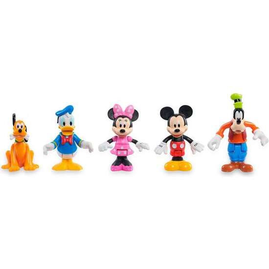 FIGURAS MICKEY ARTICULADAS PACK 5 FIGURAS 7,6 CM (MICKEY, MINNIE, PLUTO, GOOFY Y DONALD) image 0