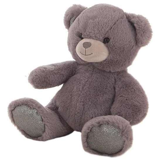 PELUCHE OSO PATITAS BRILLI 3 COL. SURT. ROSA/GRIS/PLATA 30 CM image 2