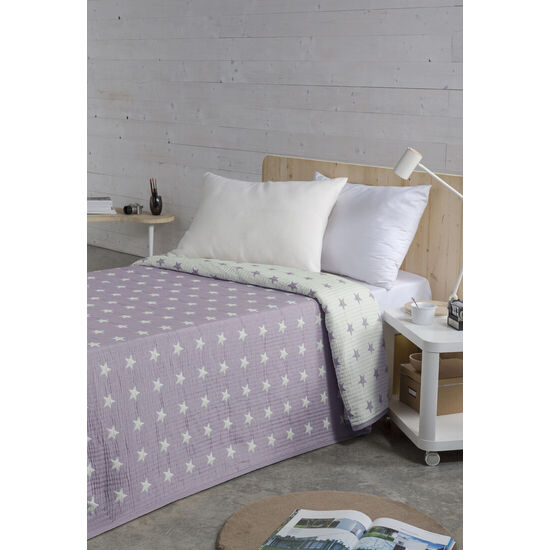 COLCHA JACQUARD REVERSIBLE STAR HOST C-10 image 0