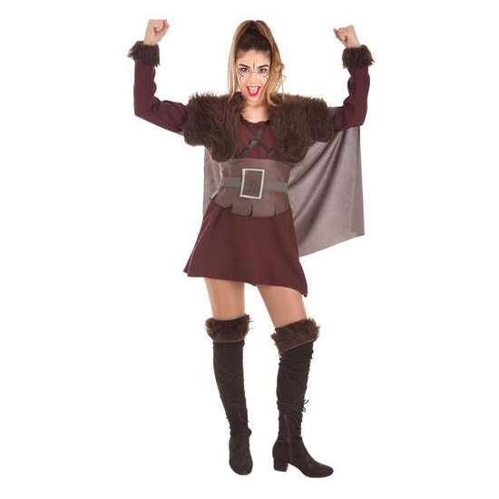 DISFRAZ ADULTO VIKINGA T-M TALLA M image 0