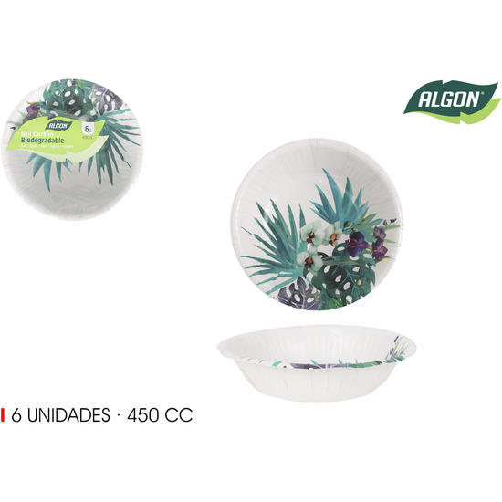 SET-6 BOL CARTON TROPIC 450CC ALGON image 0