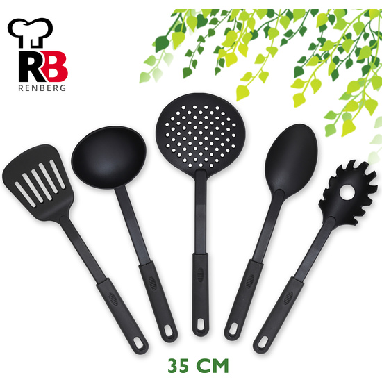 SET 4P GADGETS UTENSILIOS DE COCINA NYLON - NEGRO image 1