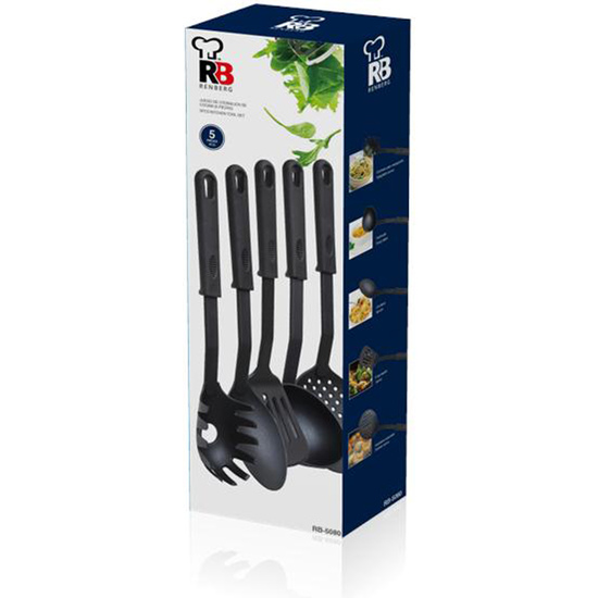 SET 4P GADGETS UTENSILIOS DE COCINA NYLON - NEGRO image 3