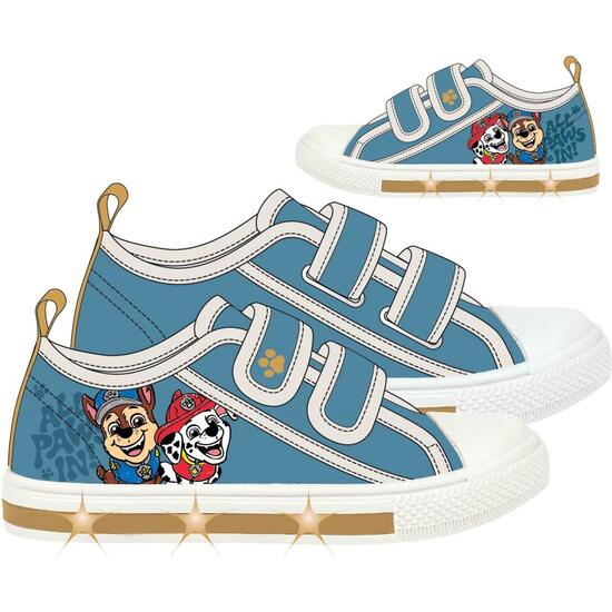 ZAPATILLA LONETA SUELA PVC CON LUCES ALGODÓN PAW PATROL image 0