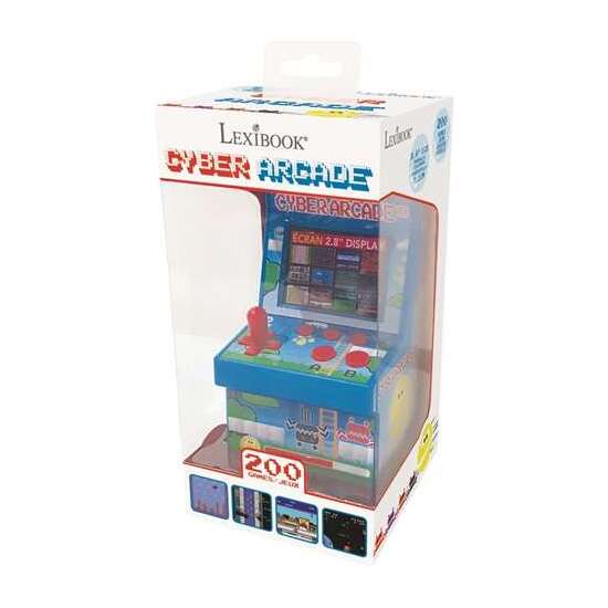 CONSOLA PORTATIL CYBER ARCADE CON 200 JUEGOS Y PANTALLA LCD A COLOR 2,5". 10,2X10,2X22,7CM image 0