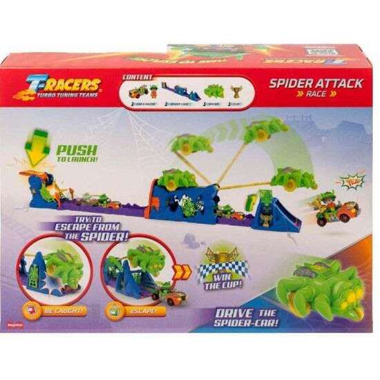 PISTA T-RACERS SPIDER ATTACK CON 1 T-RACER EXCLUSIVO. !INTENTA ESCAPAR DE LA ARAÑA! image 2