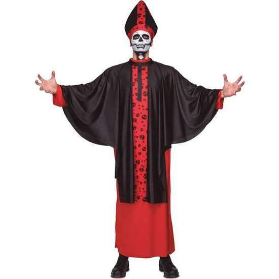 DISFRAZ OBISPO SINIESTRO ML (VESTIDO, CASULLA Y MITRA) image 1