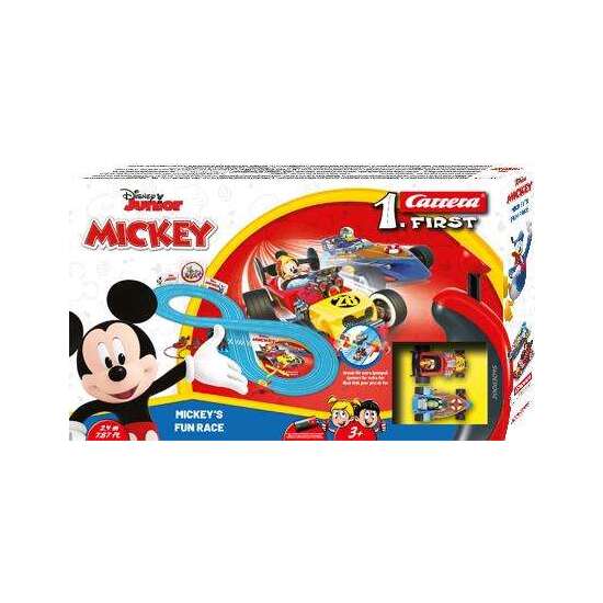 PISTA CARRERA DISNEY MICKEYS FUN RACE, INCLUYE 2 COCHES (MICKEY+DONALD) 2,4METROS image 3